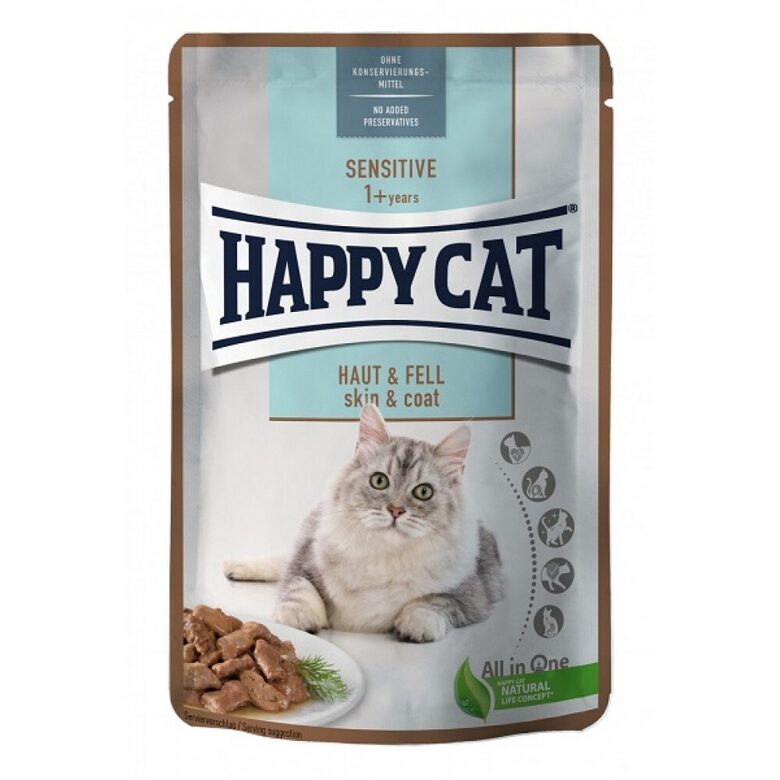 Happy Cat Meat in Sauce - Sensitive Haut & Fell 85 g
